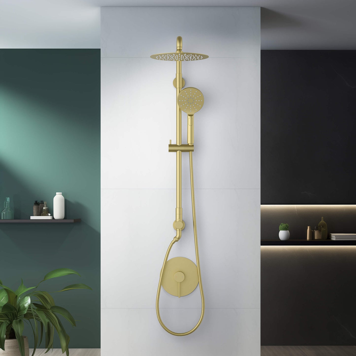 Halo Pressure Balanced 2-Function Shower Column with Rough In Valve