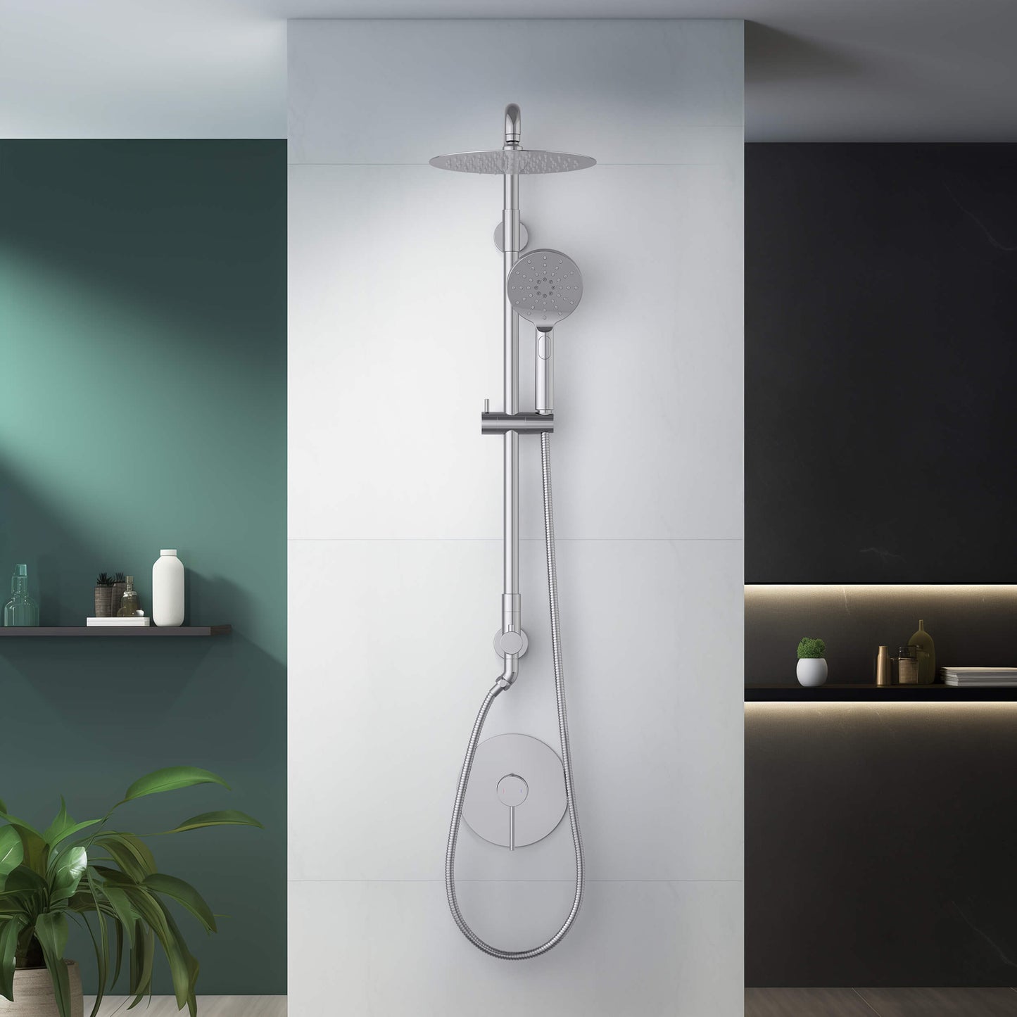 Halo Pressure Balanced 2-Function Shower Column with Rough In Valve