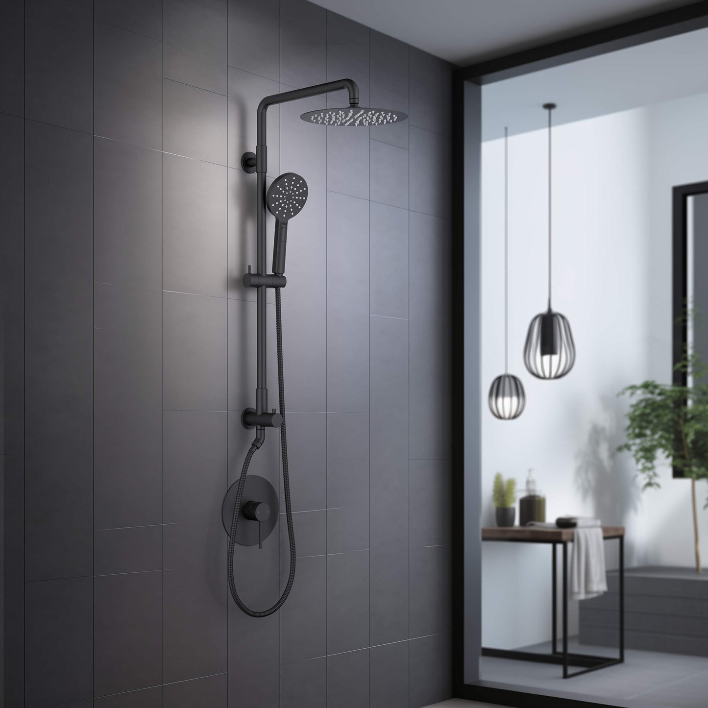 Halo Pressure Balanced 2-Function Shower Column with Rough In Valve