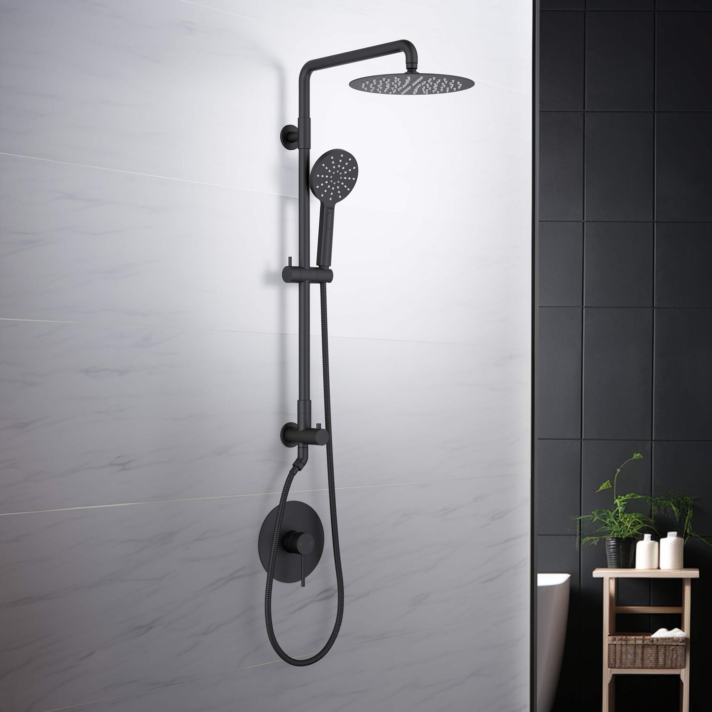 Halo Pressure Balanced 2-Function Shower Column with Rough In Valve