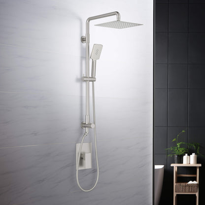 Quadra Pressure Balanced 2-Function Shower Column with Rough In Valve