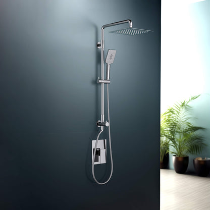 Quadra Pressure Balanced 2-Function Shower Column with Rough In Valve