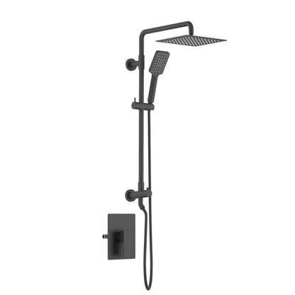 Quadra Pressure Balanced 2-Function Shower Column with Rough In Valve