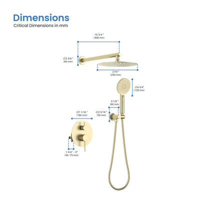 Halo Pressure Balanced 2-Function Shower System with Rough-In Valve