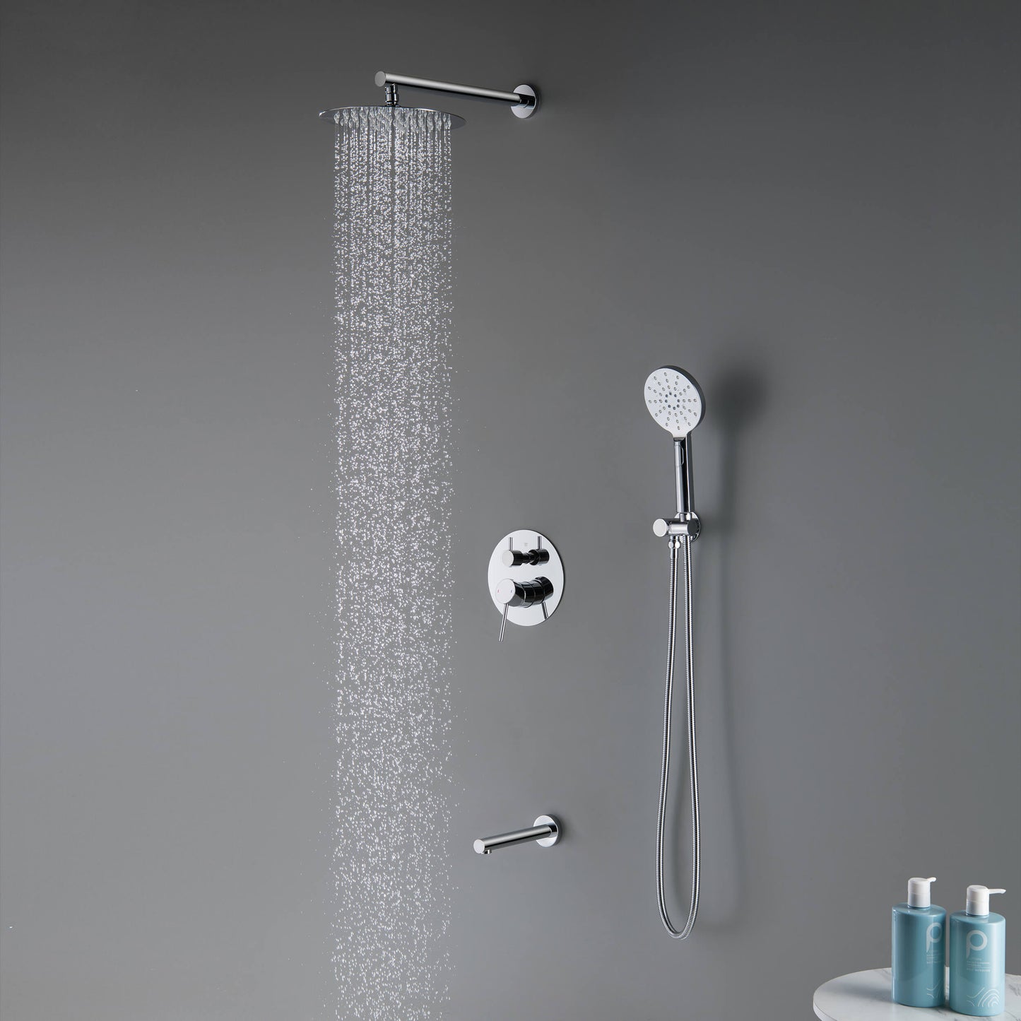 Halo Pressure Balanced 3-Function Shower System with Rough-In Valve