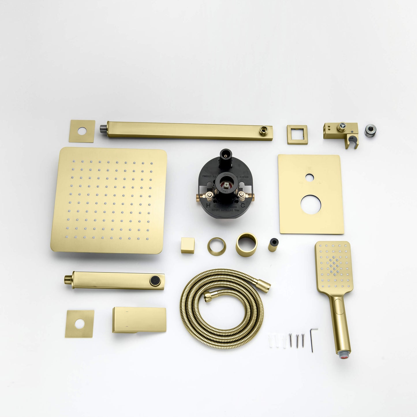 Quadra Pressure Balanced 3-Function Shower System with Rough-In Valve