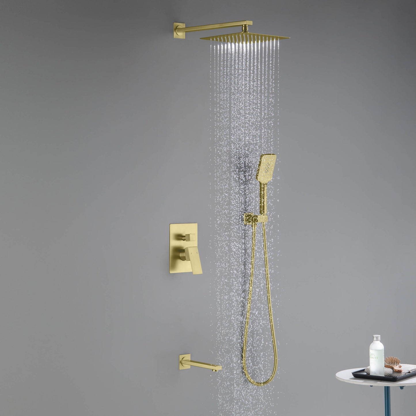 Quadra Pressure Balanced 3-Function Shower System with Rough-In Valve