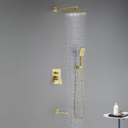 Quadra Pressure Balanced 3-Function Shower System with Rough-In Valve
