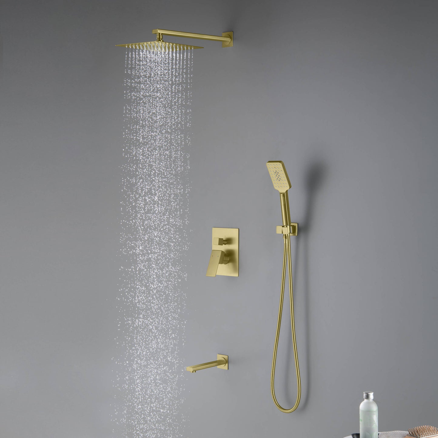 Quadra Pressure Balanced 3-Function Shower System with Rough-In Valve