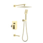 Quadra Pressure Balanced 3-Function Shower System with Rough-In Valve