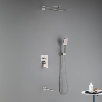 Quadra Pressure Balanced 3-Function Shower System with Rough-In Valve