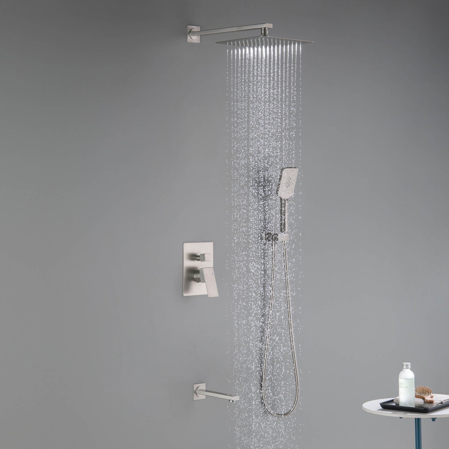 Quadra Pressure Balanced 3-Function Shower System with Rough-In Valve