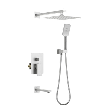 Quadra Pressure Balanced 3-Function Shower System with Rough-In Valve