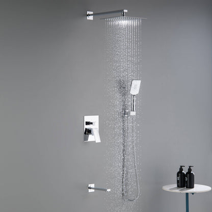 Quadra Pressure Balanced 3-Function Shower System with Rough-In Valve