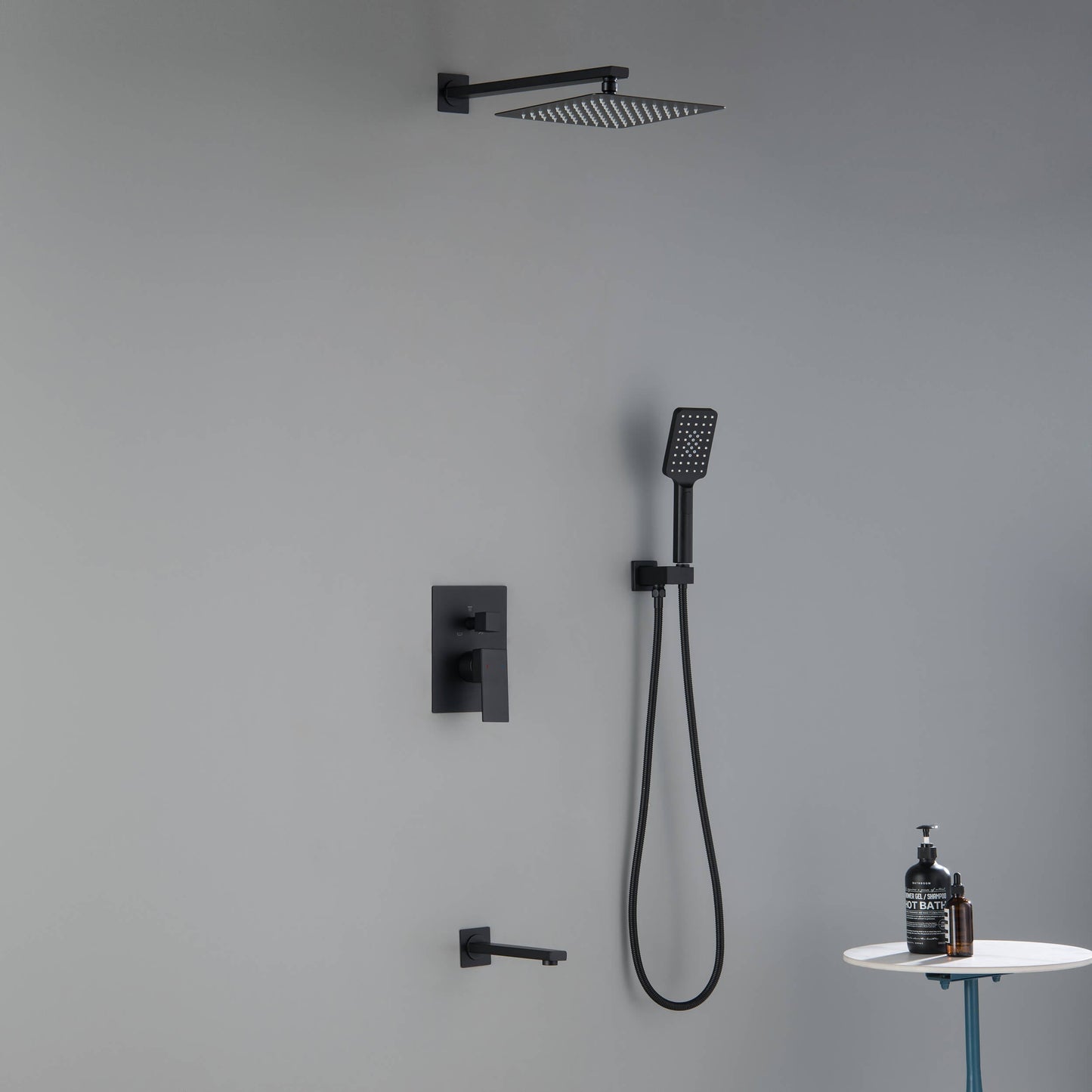 Quadra Pressure Balanced 3-Function Shower System with Rough-In Valve