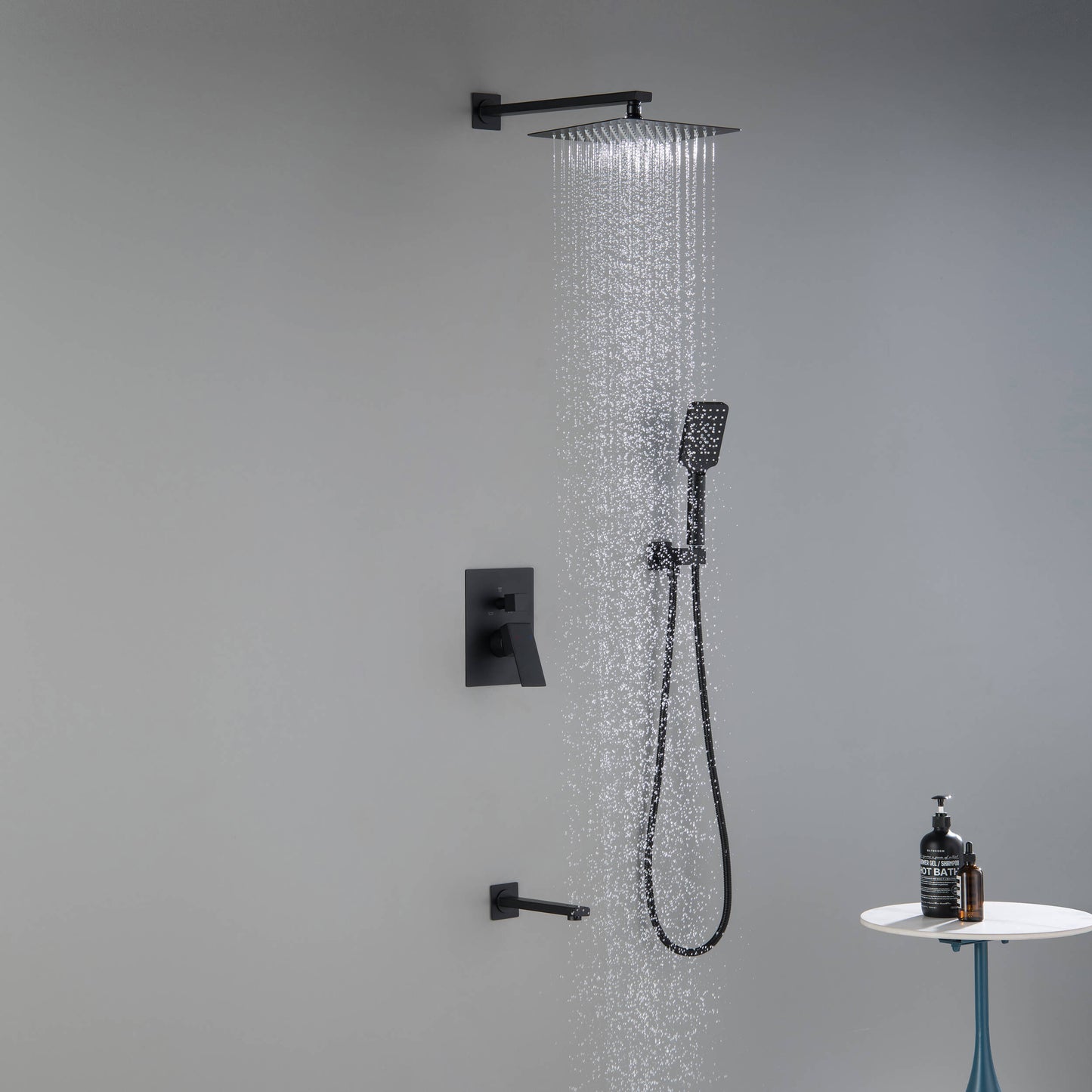 Quadra Pressure Balanced 3-Function Shower System with Rough-In Valve