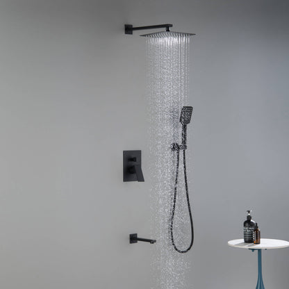 Quadra Pressure Balanced 3-Function Shower System with Rough-In Valve