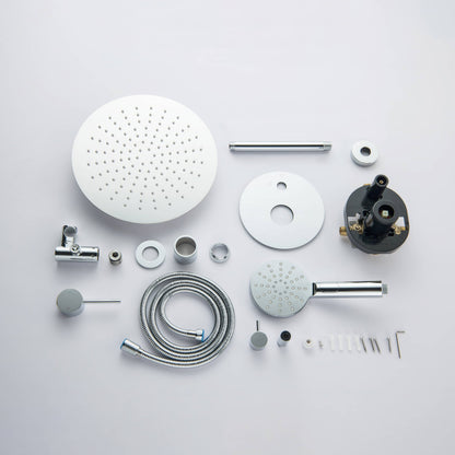 Halo Pressure Balanced 2-Function Ceiling Mount Shower System with Rough-In Valve