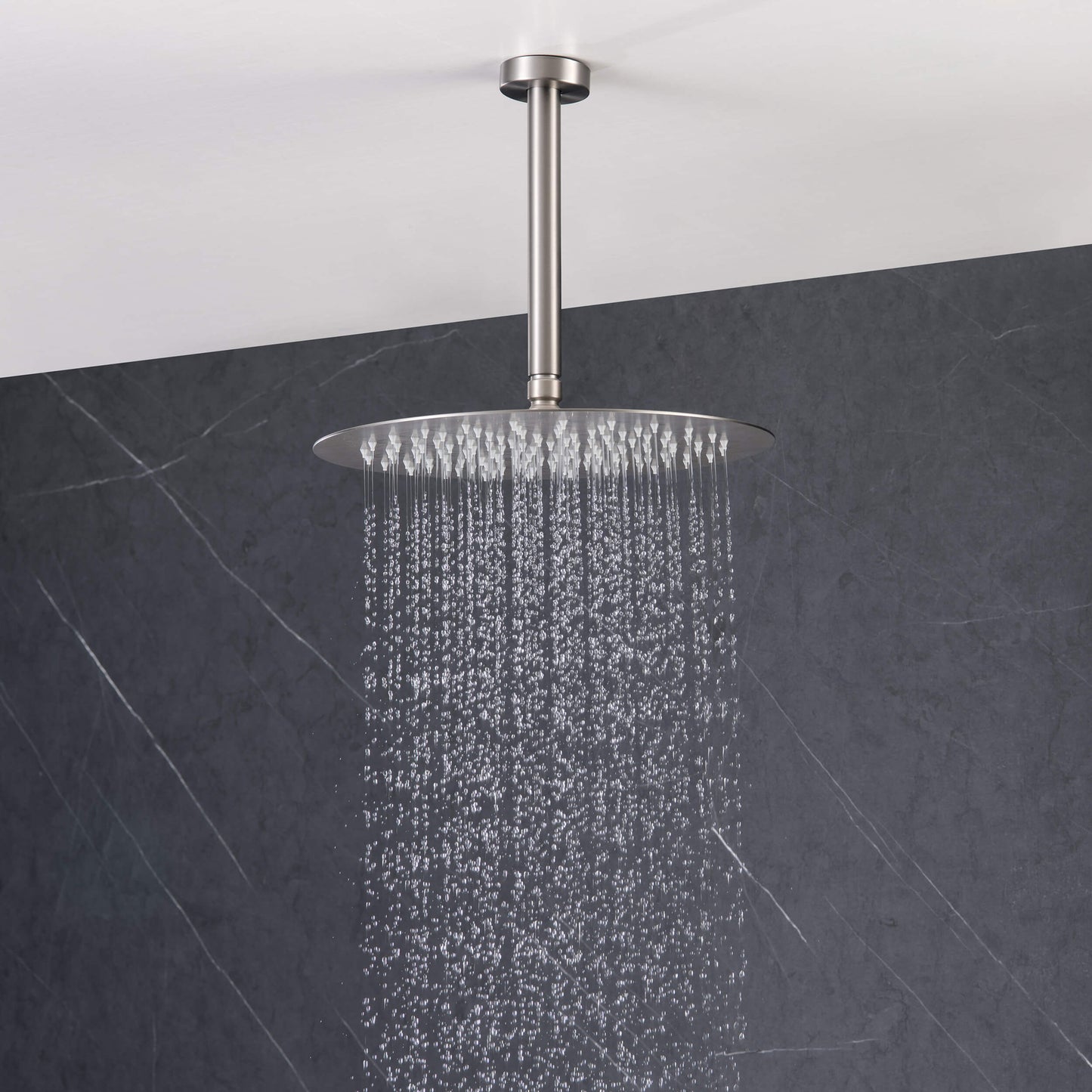 Halo Pressure Balanced 3-Function Ceiling Mount Shower System with Rough-In Valve