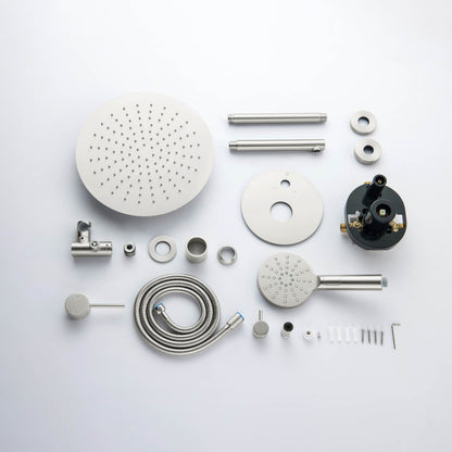 Halo Pressure Balanced 3-Function Ceiling Mount Shower System with Rough-In Valve
