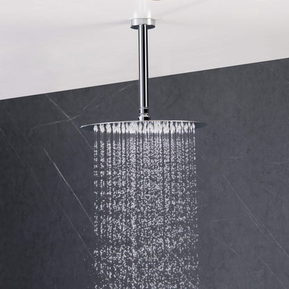 Halo Pressure Balanced 3-Function Ceiling Mount Shower System with Rough-In Valve