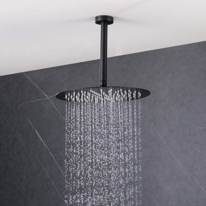 Halo Pressure Balanced 3-Function Ceiling Mount Shower System with Rough-In Valve