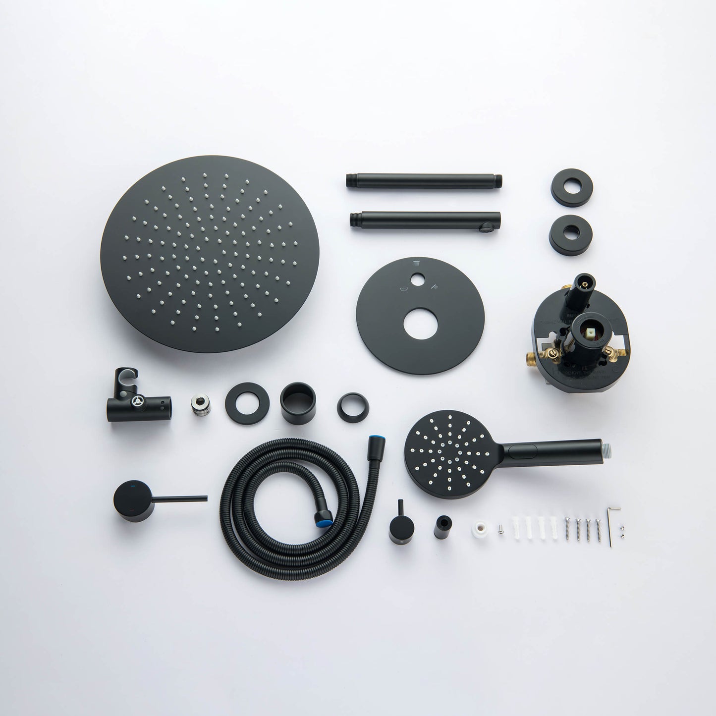 Halo Pressure Balanced 3-Function Ceiling Mount Shower System with Rough-In Valve