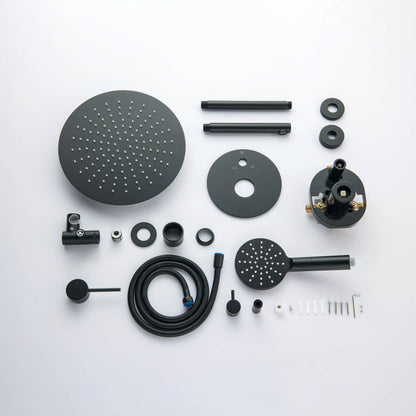 Halo Pressure Balanced 3-Function Ceiling Mount Shower System with Rough-In Valve
