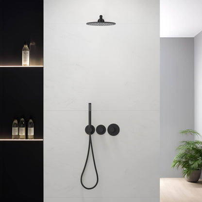 Halo 2 Way Thermostatic Shower System With Rough-in Valve