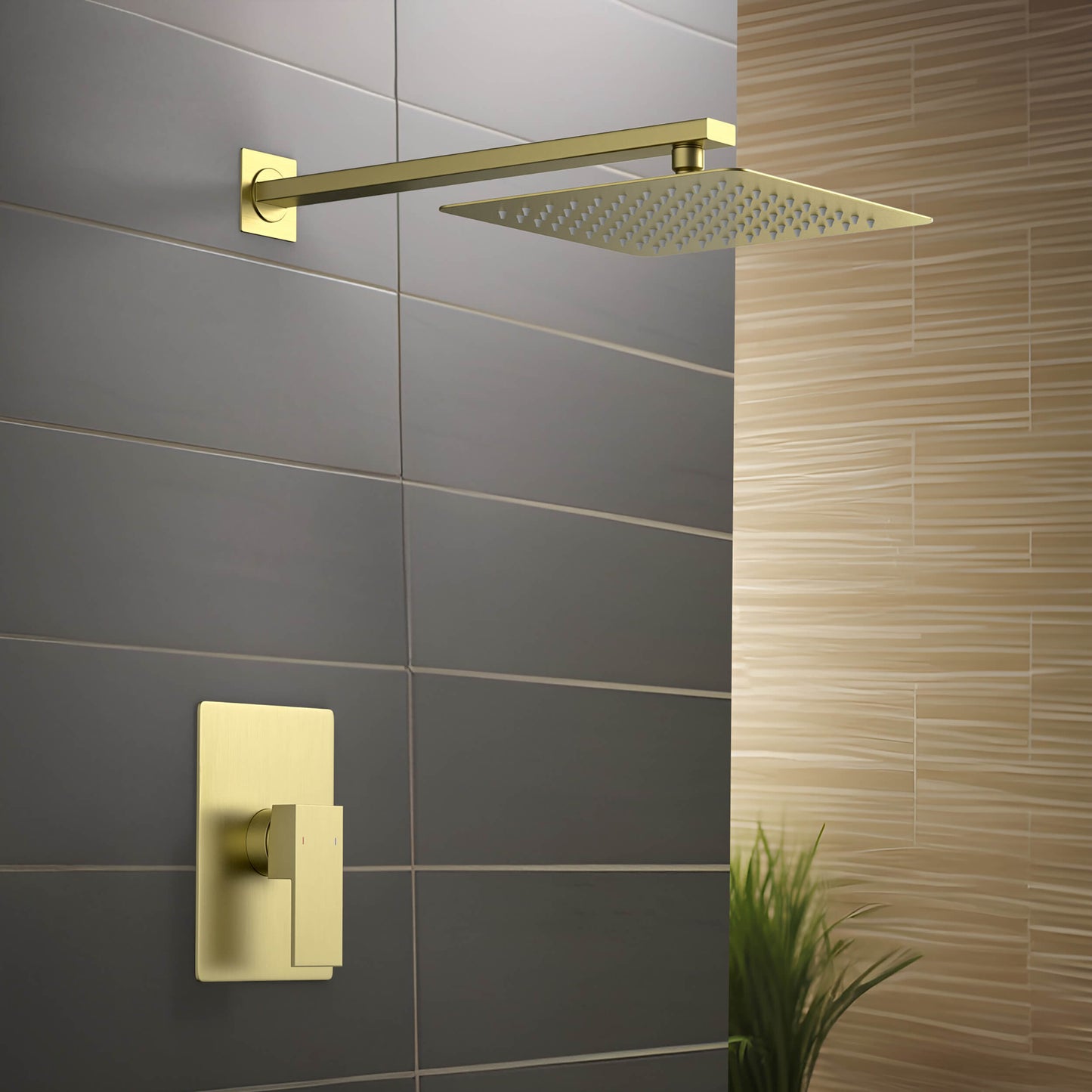 Quadra Pressure Balanced Single Function Shower System with Rough-In Valve