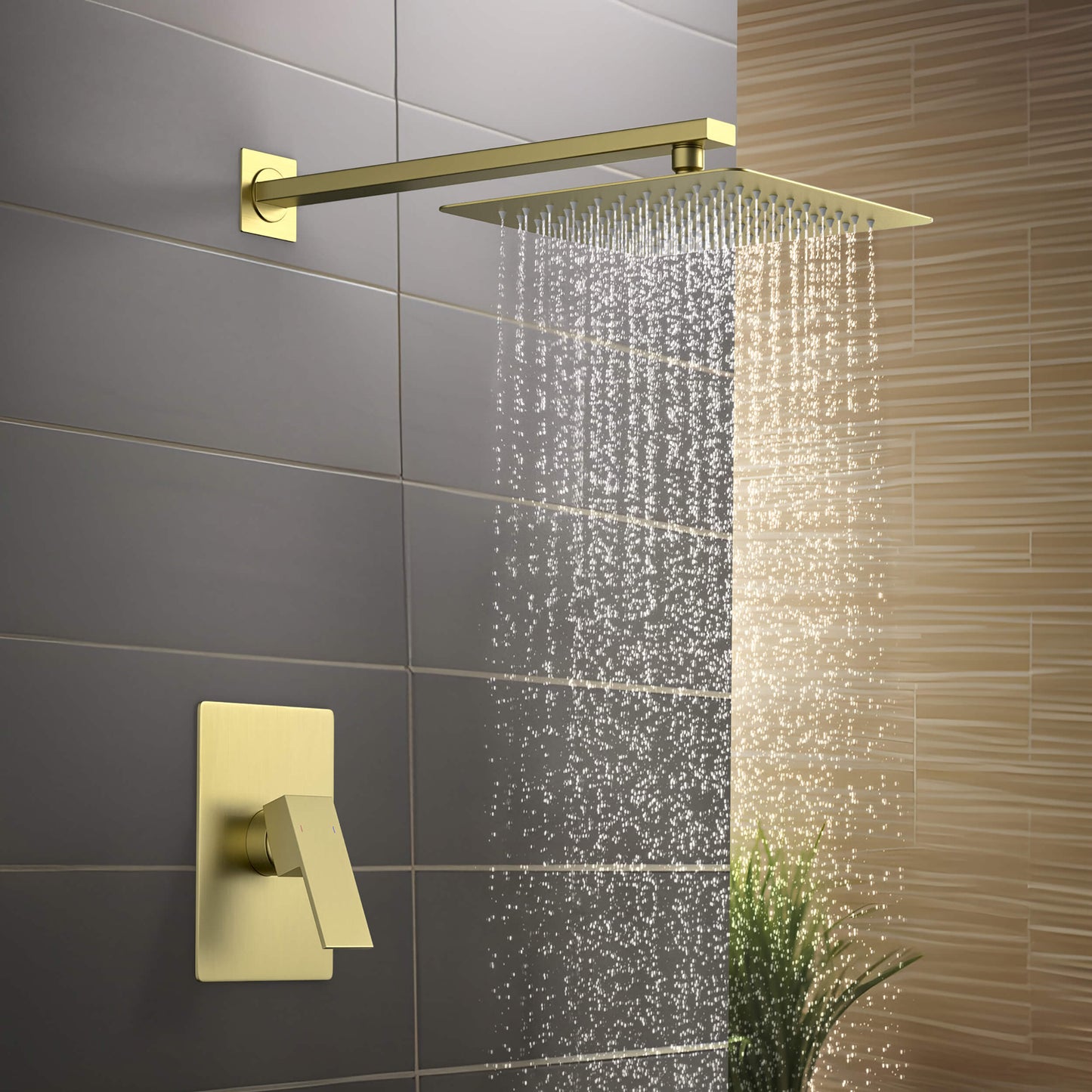 Quadra Pressure Balanced Single Function Shower System with Rough-In Valve