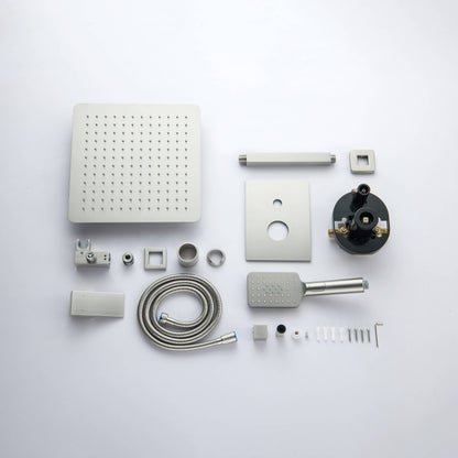 Quadra Pressure Balanced 2-Function Ceiling Mount Shower System with Rough-In Valve