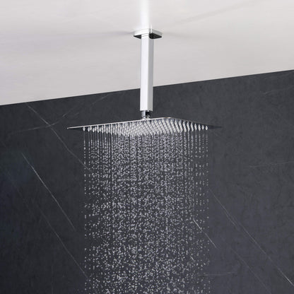Quadra Pressure Balanced 3-Function Ceiling Mount Shower System with Rough-In Valve