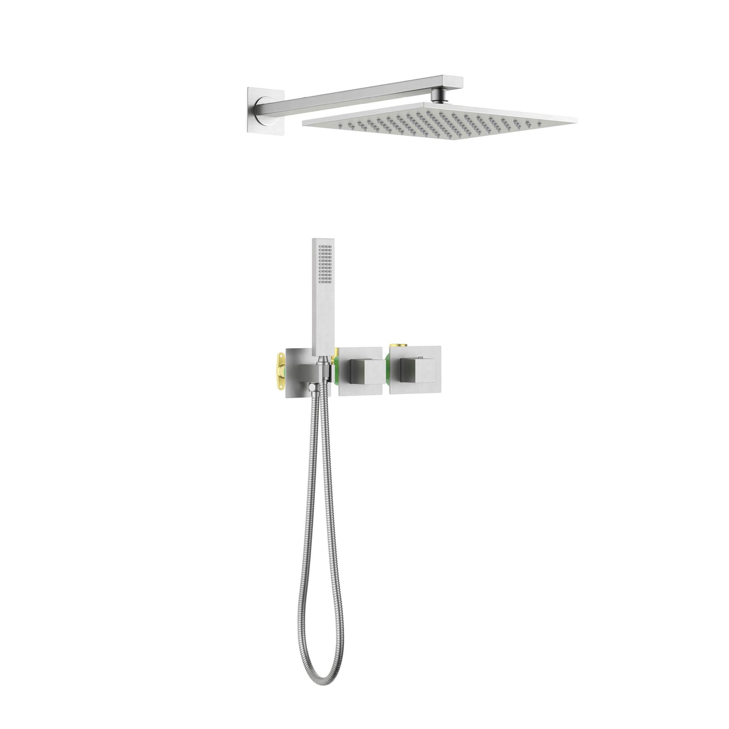 Quadra 2 Way Thermostatic Shower System With Rough-in Valve