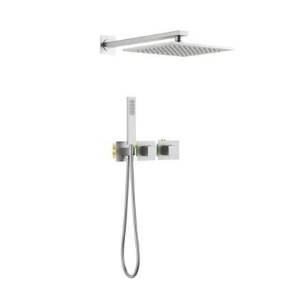 Quadra 2 Way Thermostatic Shower System With Rough-in Valve