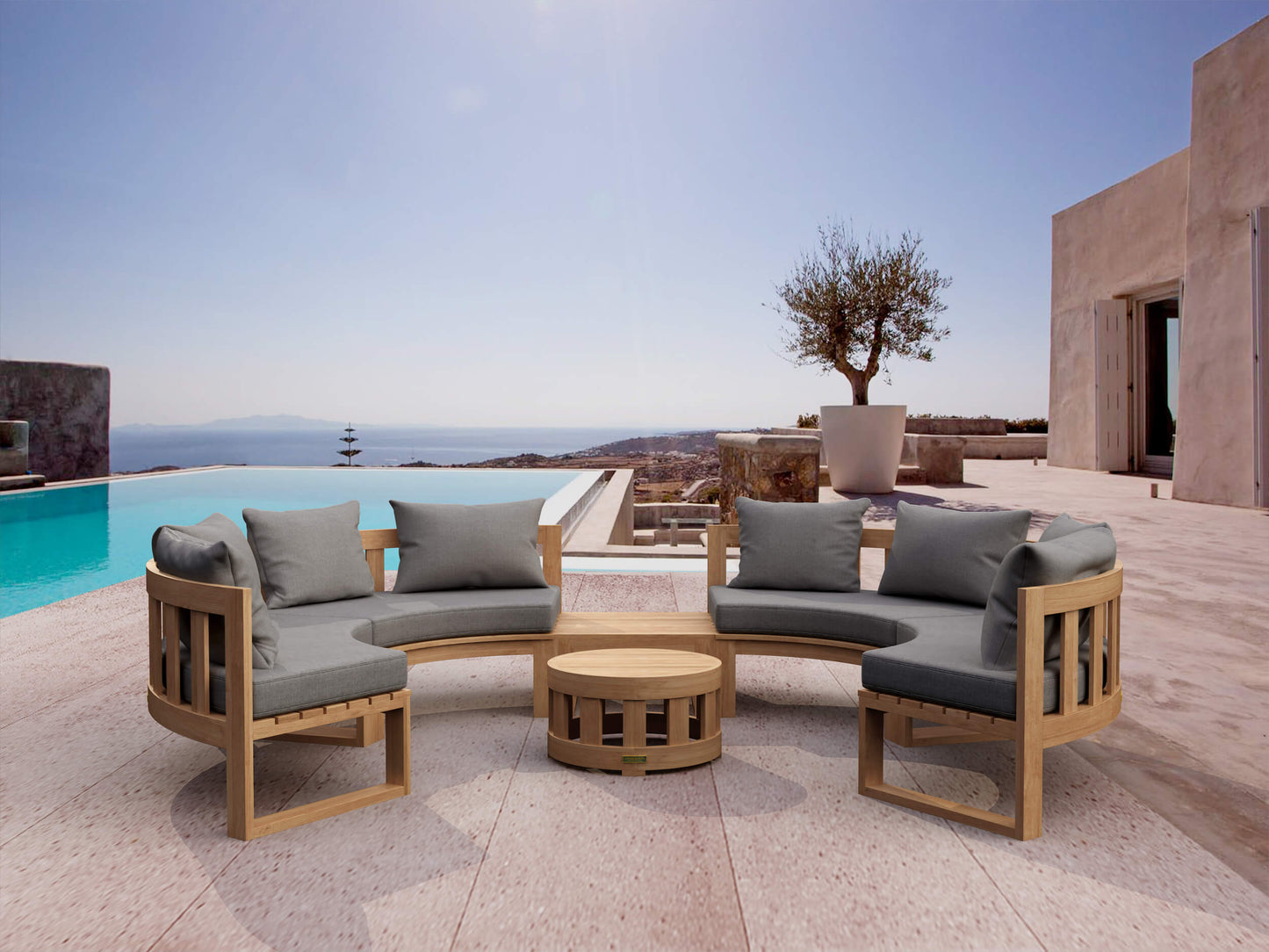 Set-811 Circular Modular Deep Seating