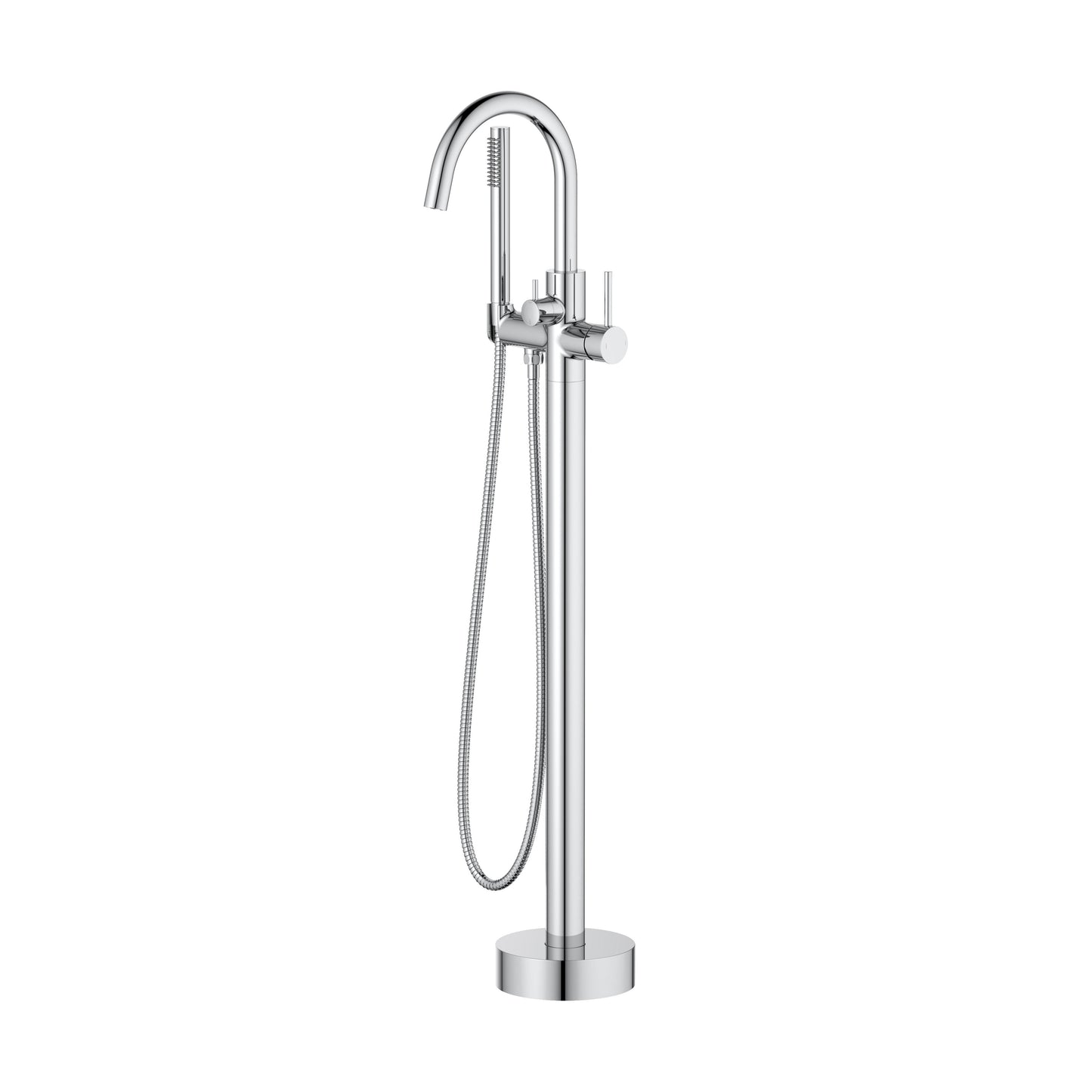 Halo Floor Mount Tub Filler With Hand Shower