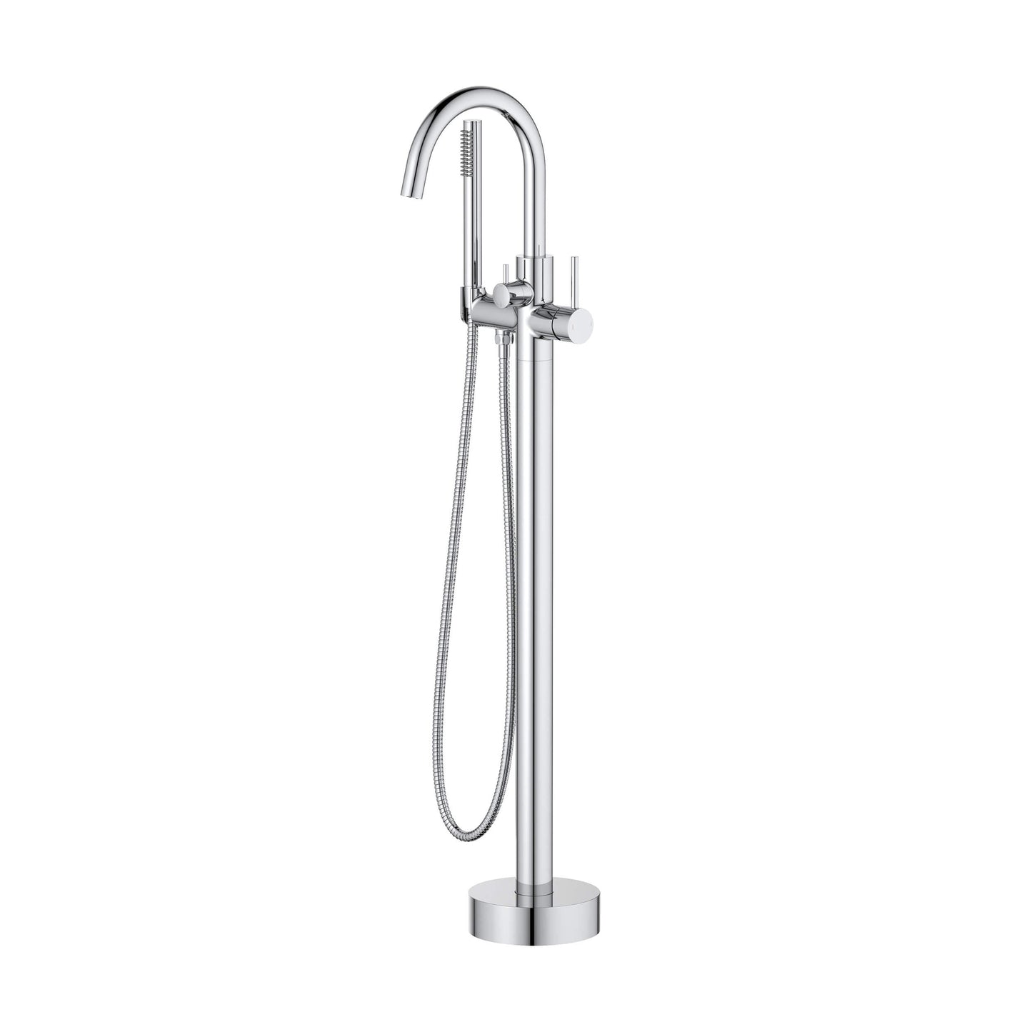 Halo Floor Mount Tub Filler With Hand Shower