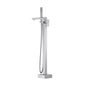 Quadra Floor Mount Tub Filler With Hand Shower