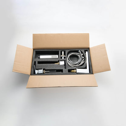 Quadra Deck Mounted Bathtub Faucet with Hand Shower