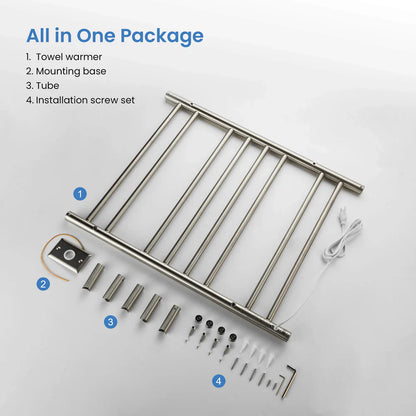 24" x 30-1/4" Wall Mounted ETL Certified Stainless Steel Towel Warmer