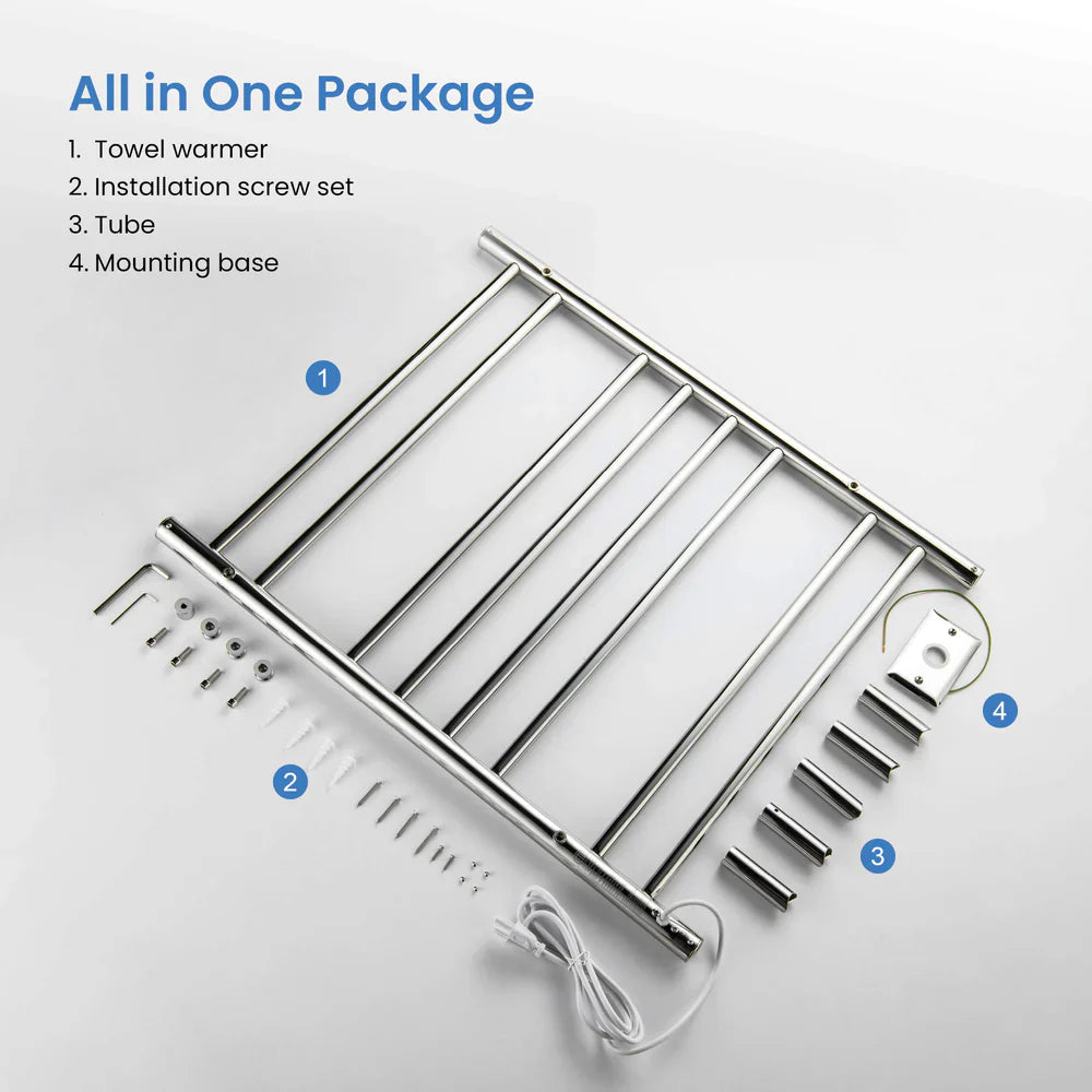 24" x 30-1/4" Wall Mounted ETL Certified Stainless Steel Towel Warmer