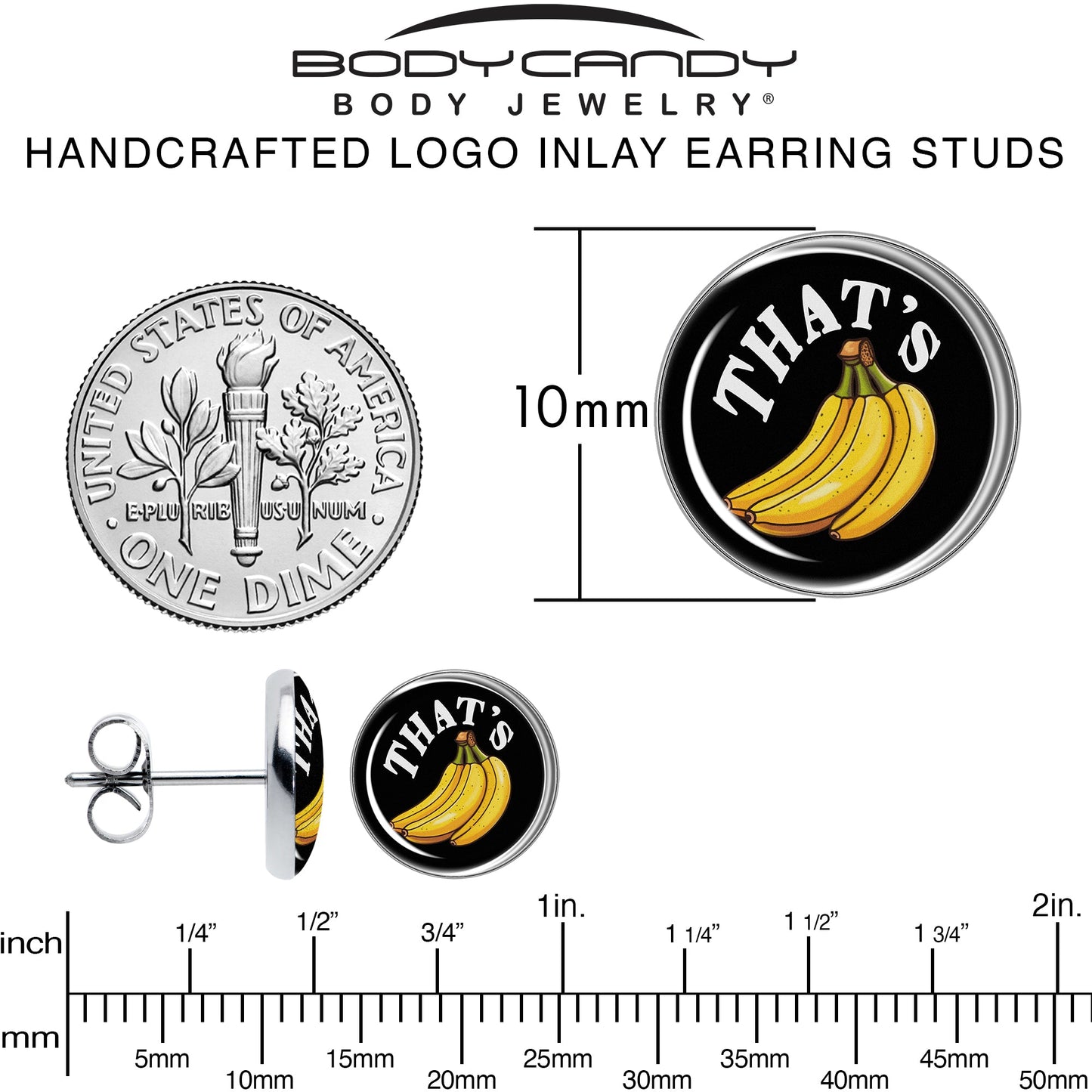 That is Bananas Stud Earrings by Onyx O