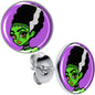 Bride of Frankenstein Stud Earrings by Onyx O
