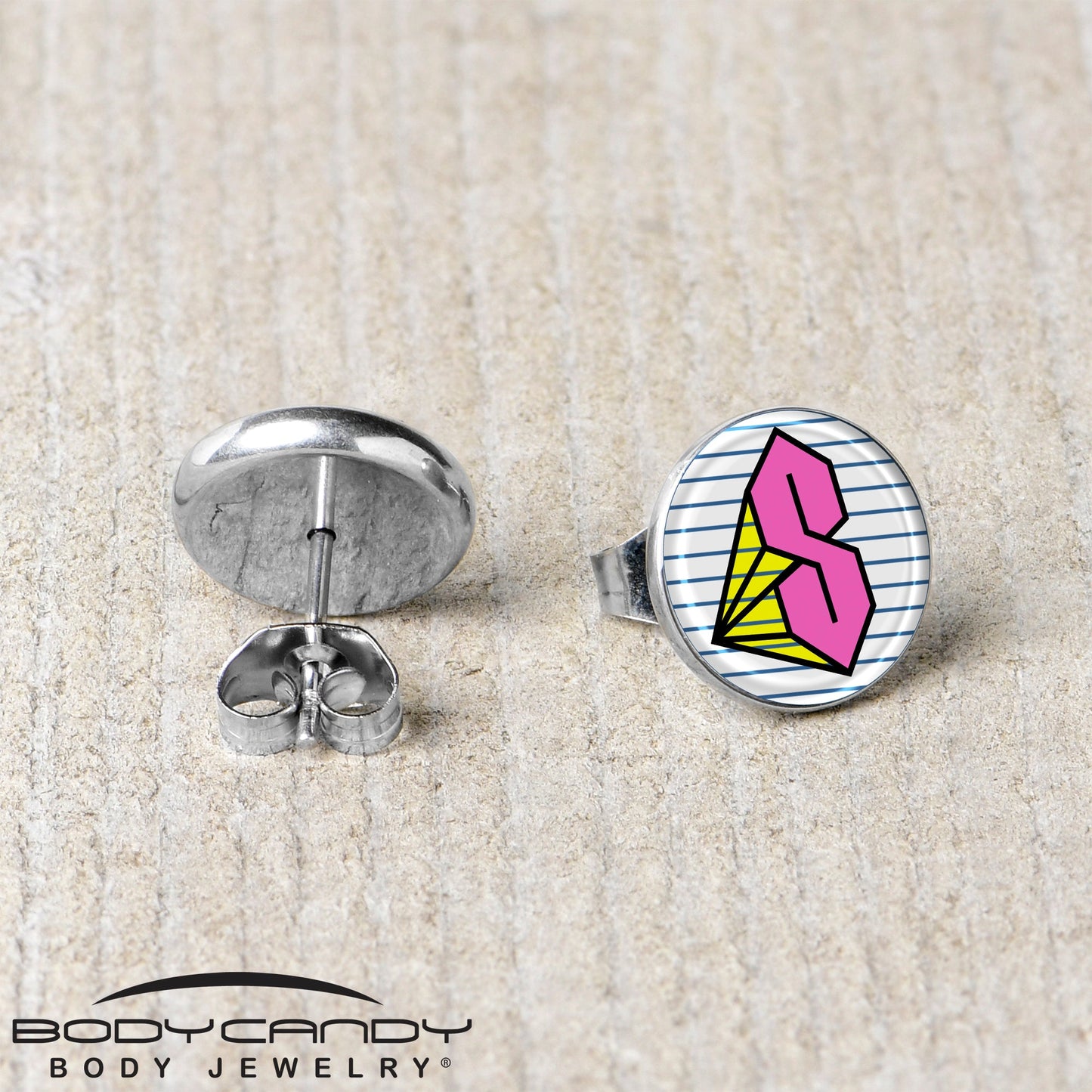 Hot Pink Cool S Stud Earrings by Onyx O