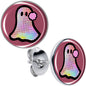 Disco Spirit Ghost Stud Earrings by Onyx O