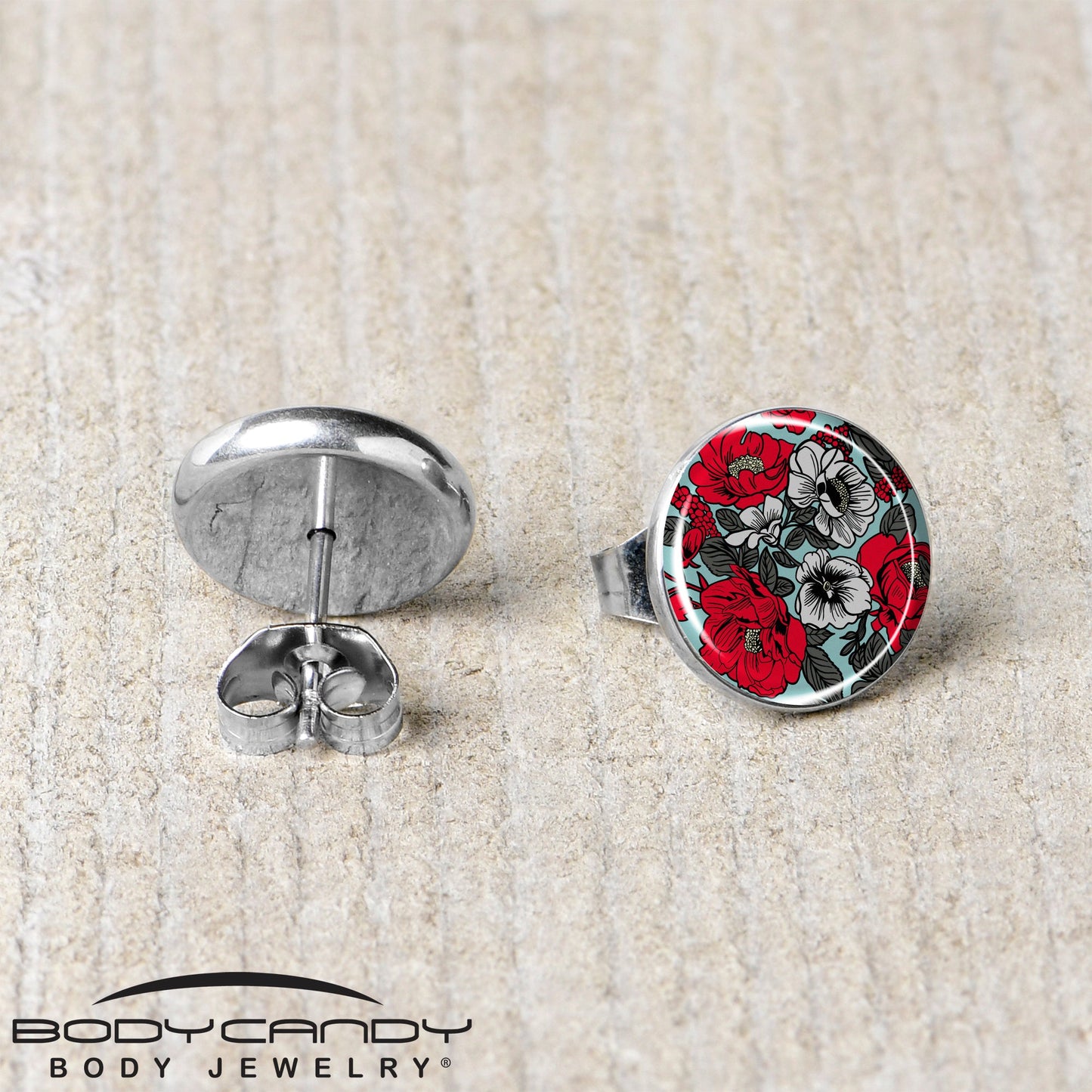 Blossom Creation Vibrant Bloom of Flowers Stud Earrings by Onyx O