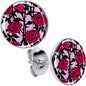 Blossom Creation Floral Love of Roses Stud Earrings by Onyx O