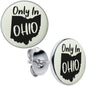 Only in Ohio Glow in the Dark Stud Earrings by Onyx O