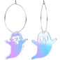 Acrylicious Haunting Ghost Hoop Earrings